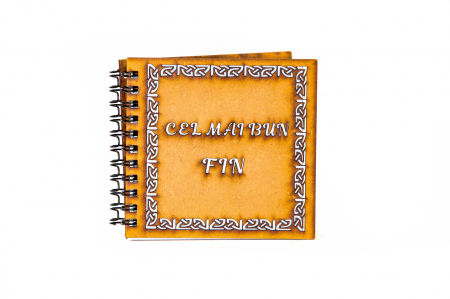 Cadouri pentru EL - Agenda 10x10 personalizata din lemn - Cel mai bun fin!