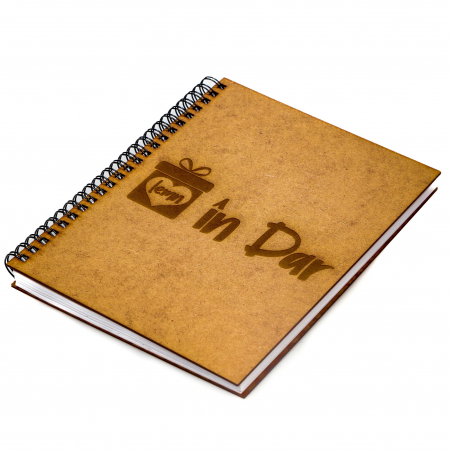 Agenda A5 GRAVATA cu model special si/sau logo client-inchidere spira metalica [1]