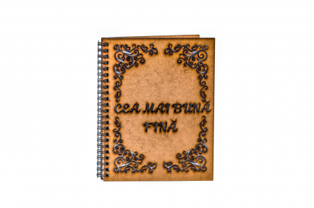 Agenda A5 personalizata din lemn - Cea mai buna fina! [1]