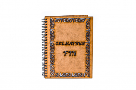 Agenda A5 personalizata din lemn - Cel mai bun fin! [1]