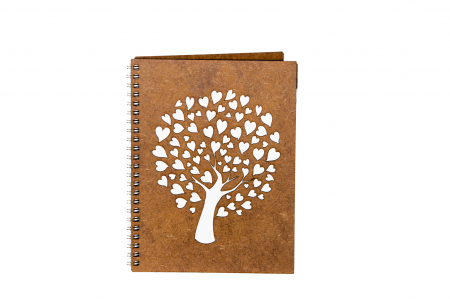 Agenda A5 personalizata din lemn cu pomisor [1]
