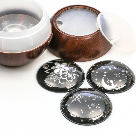 Difuzor aromaterapie lemn inchis cu 3 modele [2]