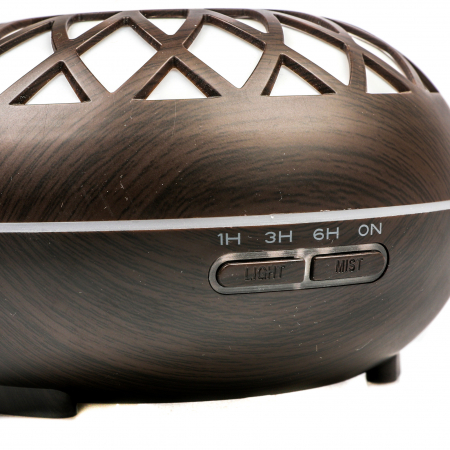 Difuzor aromaterapie lemn inchis cu telecomanda [9]