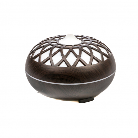 Difuzor aromaterapie lemn inchis cu telecomanda [0]