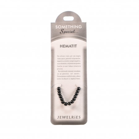 Feng Shui - Bratara cu piatra semipretioasa Hematit cu bilute