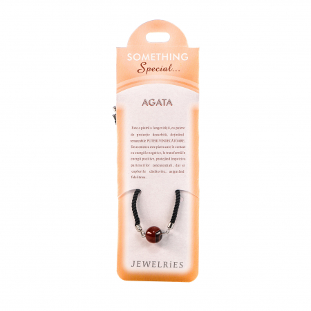 Feng Shui - Bratara cu piatra semipretioasa Agat Maro