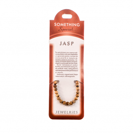Feng Shui - Bratara cu piatra semipretioasa Jasp cu bilute maro