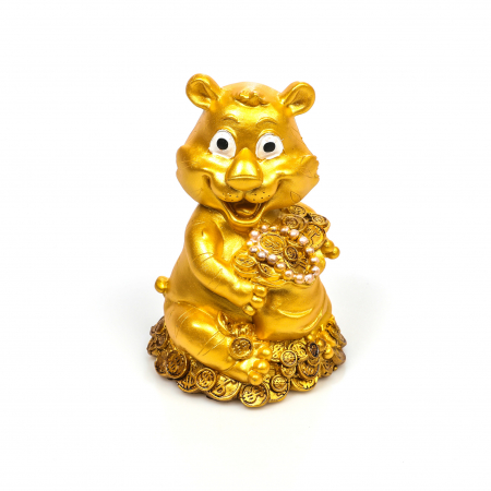 Pusculita Feng Shui Tigru cu sac de bani [0]