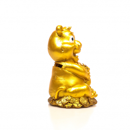 Pusculita Feng Shui Tigru cu sac de bani [4]