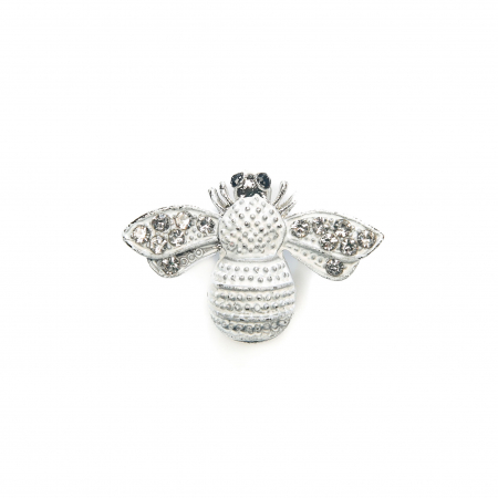 Brosa mica eleganta cu albinuta alba [0]