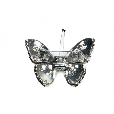 Brosa medie eleganta cu fluturas negru cu gri [2]