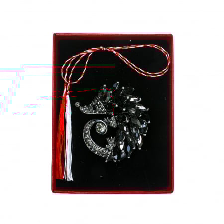 Brosa medie eleganta cu arici negru [2]