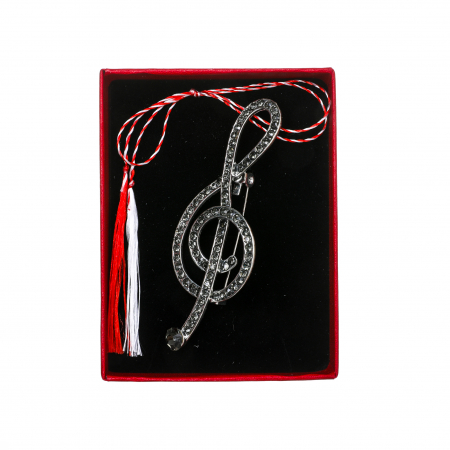 Brosa medie eleganta cu cheia sol [2]