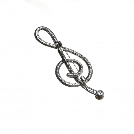 Brosa medie eleganta cu cheia sol [1]