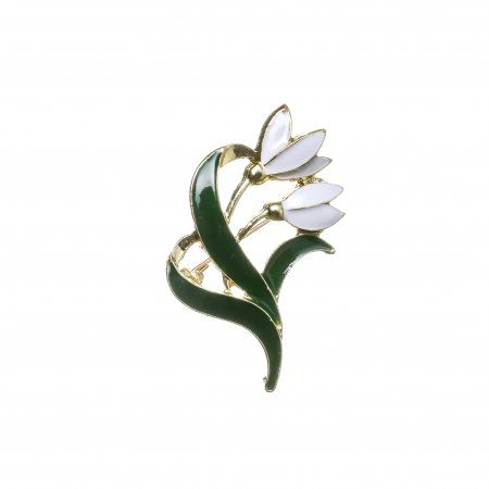 CERCEI ZAMAC - Brosa medie eleganta cu ghiocei