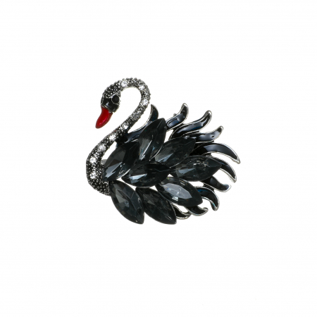 Brosa medie eleganta cu lebada neagra [0]