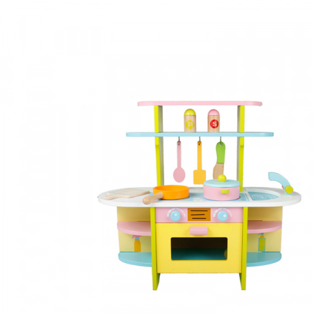 Bucatarie cu utilitati din lemn pentru copii- Joc Montessori [1]