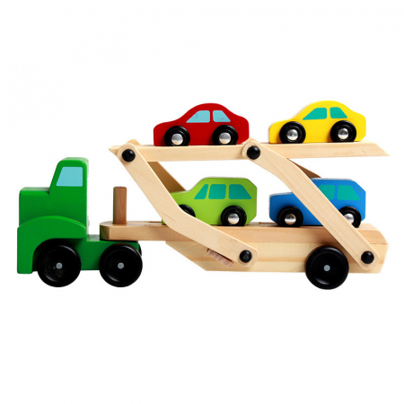 Camion din lemn cu masini [2]