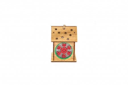 Casuta din lemn care lumineaza cu fulg [2]