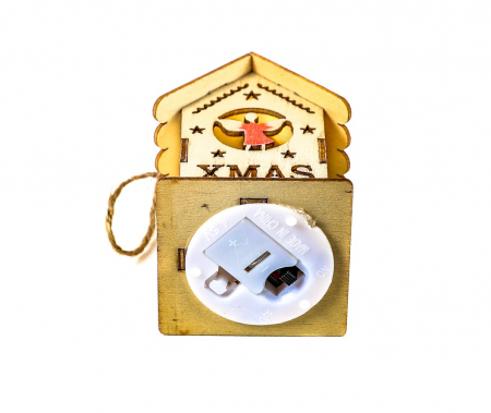 Casuta micuta din lemn care lumineaza cu inger [3]