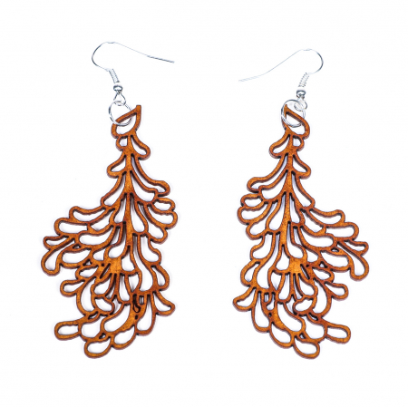 Cercei din lemn cu model [1]