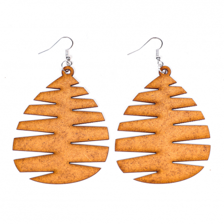 Cercei din lemn model plin [1]