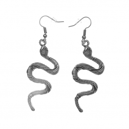 CERCEI ZAMAC - Cercei Zamac in Forma de Sarpe cu Dungi