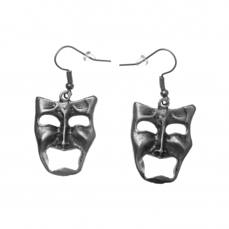 CERCEI ZAMAC - Cercei Zamac în Forma  de Masti