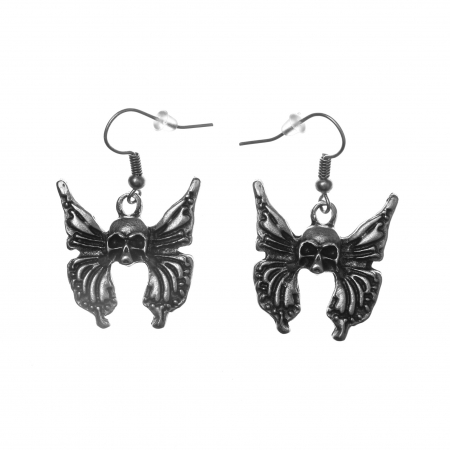 CERCEI ZAMAC - Cercei Zamac in Firma de Craniu cu Aripi
