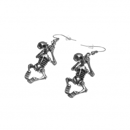 Cercei Zamac in Forma de Schelet care Inoata [1]