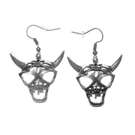 CERCEI ZAMAC - Cercei Zamac in Forma de Craniu de Bivol