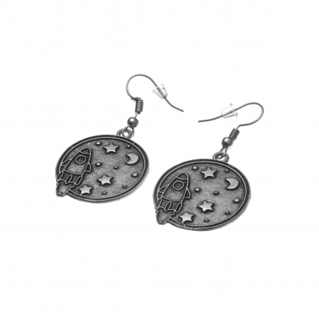 Cercei Zamac model cu Racheta in Spatiu [1]