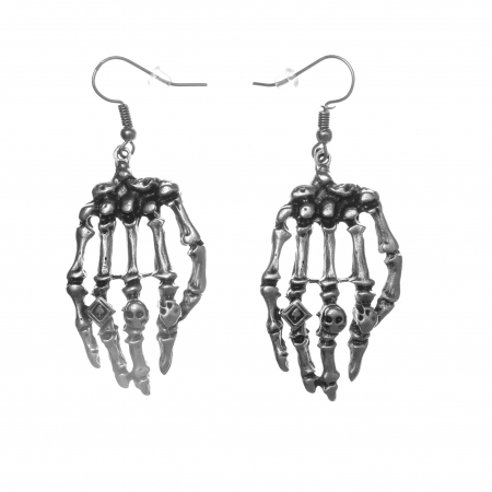 CERCEI ZAMAC - Cercei Zamac in Forma de Schelet al unei Maini