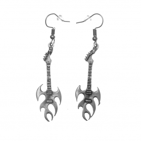 CERCEI ZAMAC - Cercei Zamac in Forma de Chitara Rock