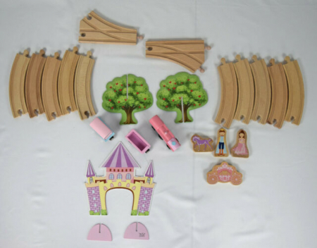 Circuit din lemn cu trenulet - Castelul din povesti [3]