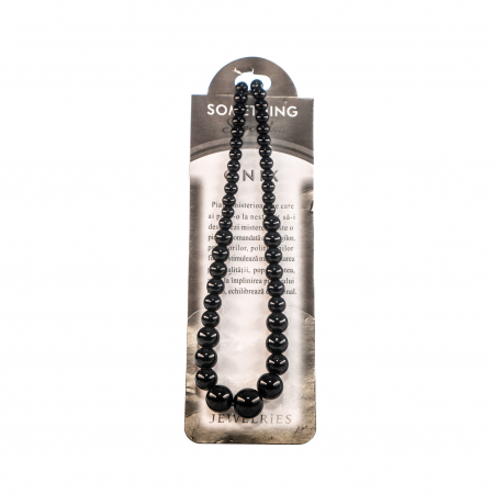 Cercei din lemn - Colier cu piatra semipretioasa Onix cu margele