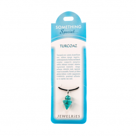Feng Shui - Colier cu piatra semipretioasa Turcoaz in forma de titirez