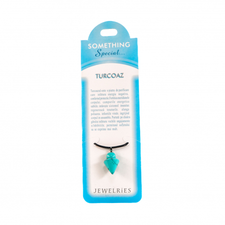 Feng Shui - Colier cu piatra semipretioasa Turcoaz in forma de titrez