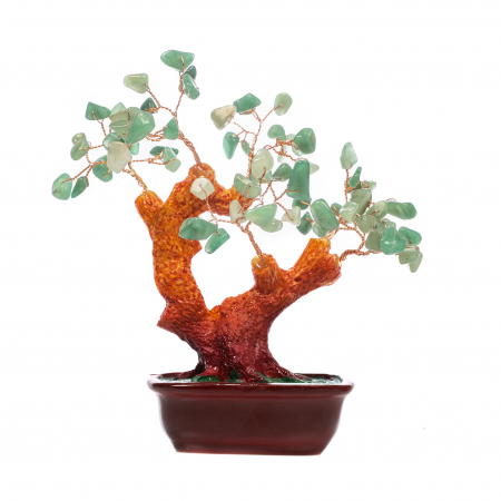 Copac Feng Shui mare cu pietre semipretioase - Aventurin Verde [2]