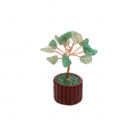 Copac Feng Shui foarte mic cu pietre semipretioase - Aventurin Verde [5]