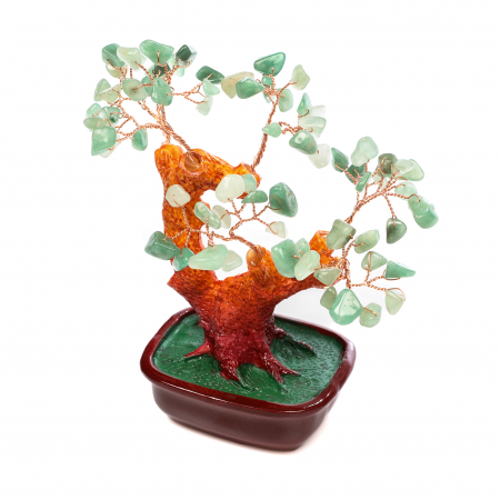 Cadouri de Paste - Copac Feng Shui mare cu pietre semipretioase - Aventurin Verde