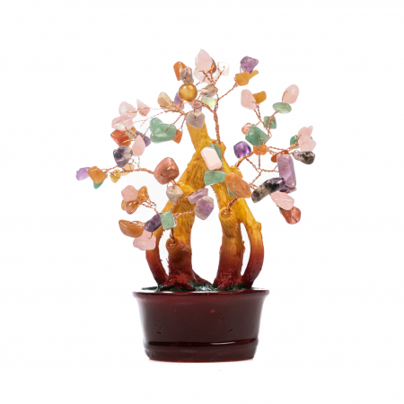 Copac Bonsai Feng Shui mare cu mix de pietre semipretioase [0]