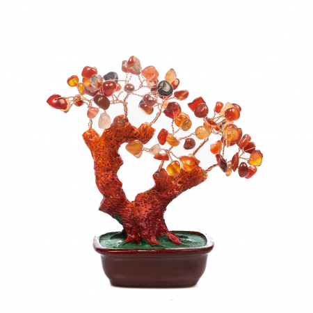 Copac Feng Shui mare cu pietre semipretioase - Carneol [1]