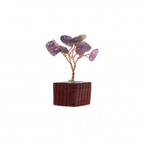 Copac Feng Shui foarte mic cu pietre semipretioase - Ametist [4]