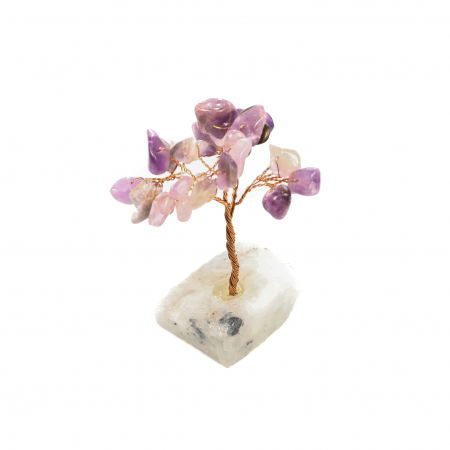 Copac Feng Shui cu baza de Fluorit si pietre semipretioase - Ametist [1]