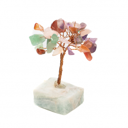 Copac Feng Shui cu  baza de Fluorit si mix de pietre semipretioase [2]