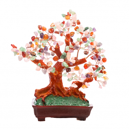 Copac Feng Shui foarte mare cu mix de pietre semipretioase [0]