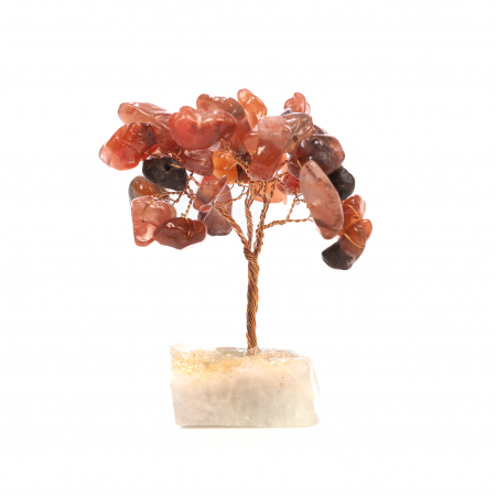 Cadouri de Paste - Copac Feng Shui cu baza de Fluorit si pietre semipretioase - Carneol