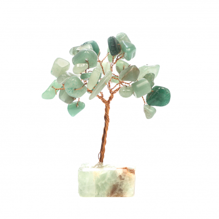 Copac Feng Shui cu baza de Fluorit si pietre semipretioase - Aventurin Verde [0]