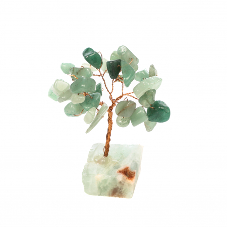 Copac Feng Shui cu baza de Fluorit si pietre semipretioase - Aventurin Verde [1]